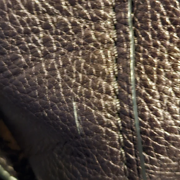 Coach Pebbled Leather Shoulder Bag – Grey Three Pocket - Picture 10 of 13